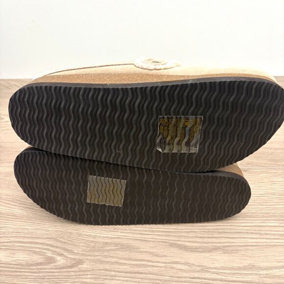 White Mountain Baylen Suede Upper Faux Shearling Trim Clog Sz 7M - Picture 8 of 9